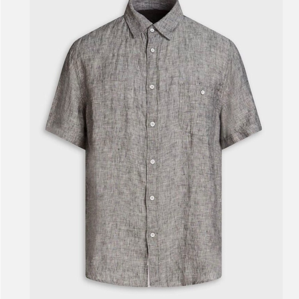 NWT rag &bone short sleeve e Gus Linen shirt.M